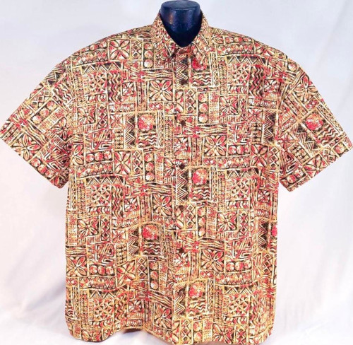 Traditional Tapa Hawaiian Shirt
